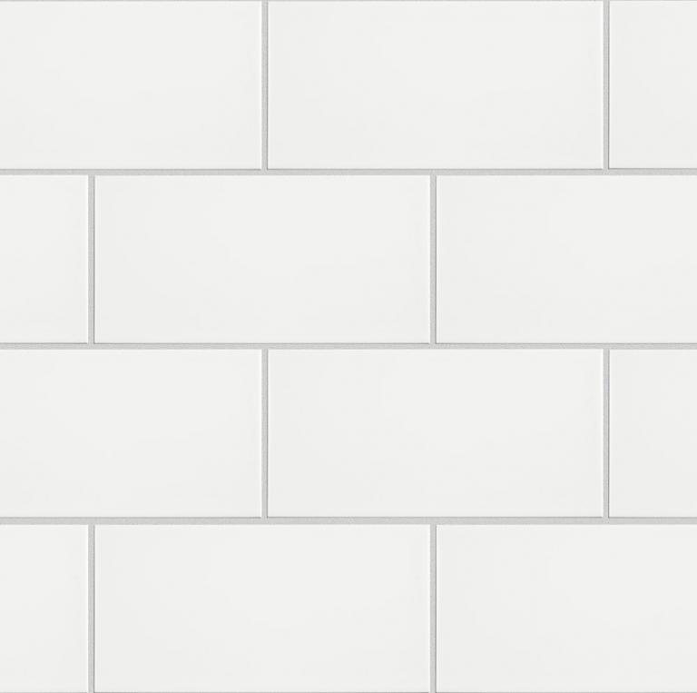 GLOSSY WHITE FLAT SUBWAY TILE 4” X 8” – Surfaces for All Purposes