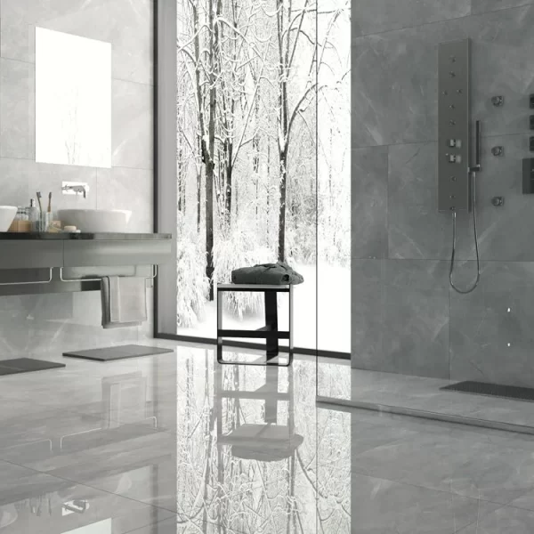 PULPIS GREY POLISHED RECTIFIED PORCELAIN TILE