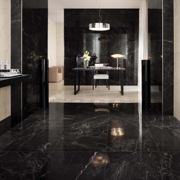 SOMBRA BLACK RECTIFIED PORCELAIN TILE