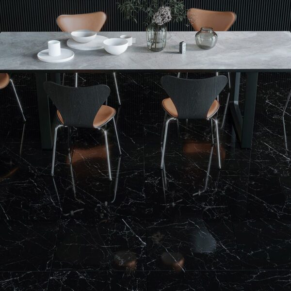 SOMBRA BLACK RECTIFIED PORCELAIN TILE