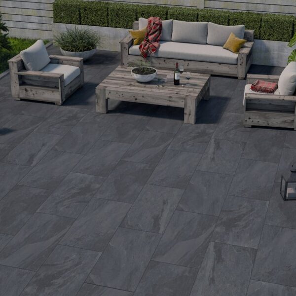 CIPOLLINO NERO MATT RECTIFIED PORCELAIN TILE